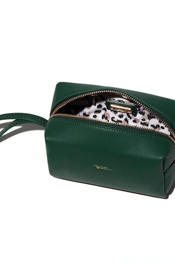Charlotte and Emerson - Lucerne Cosmetic Bag - Frost Collection Forrest Green